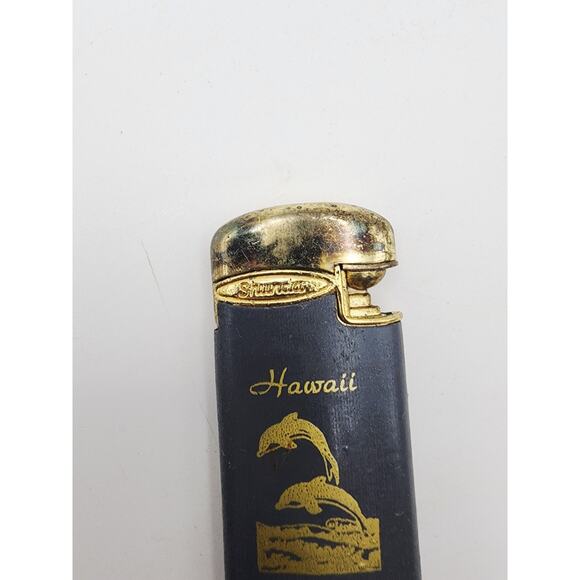 Shunda 80s Dolphin Hawaii Butane Lighter AS IS tobacciana Hawaiiana - Picture 7 of 8